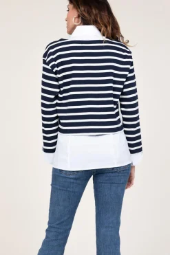 Striped Sweater Classic | Blue... | Co'Couture | Little Soho