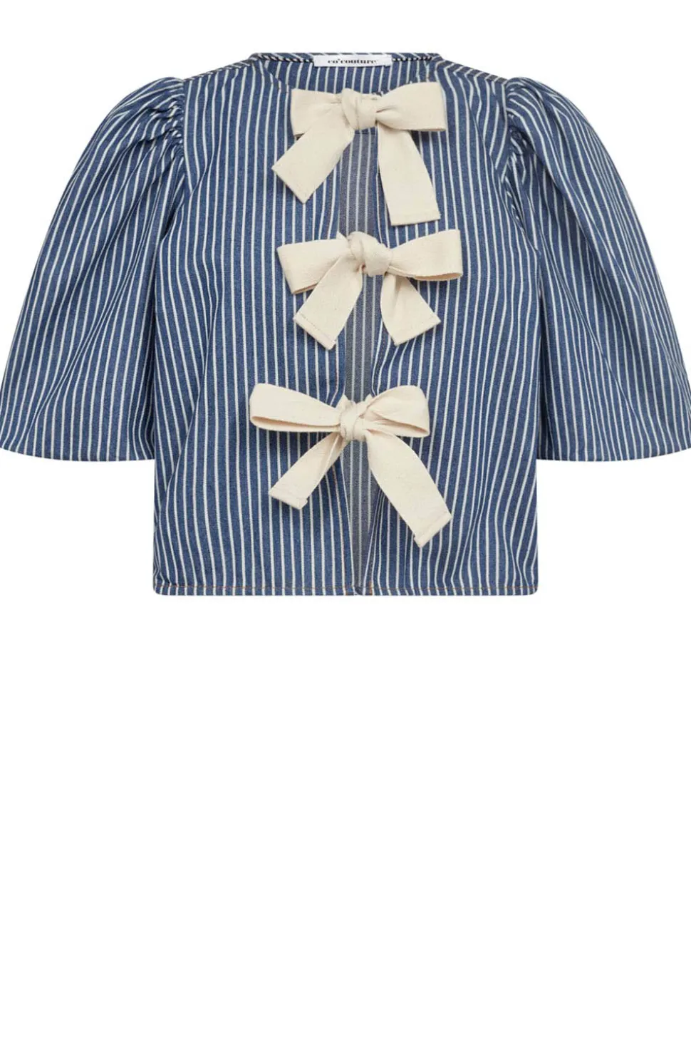 Striped Top With Bow Details Billy | Blue... | Co'Couture | Little Soho