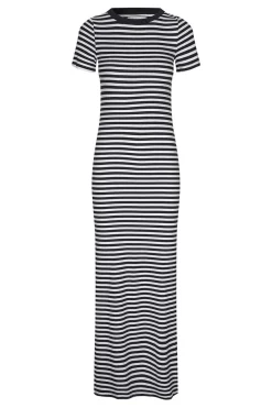 Striped Tricot Maxi Dress Christine | Blue... | Lollys Laundry | Little Soho