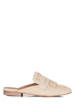 Studded Slip-On Loafers Camille | Beige... | Toral | Little Soho