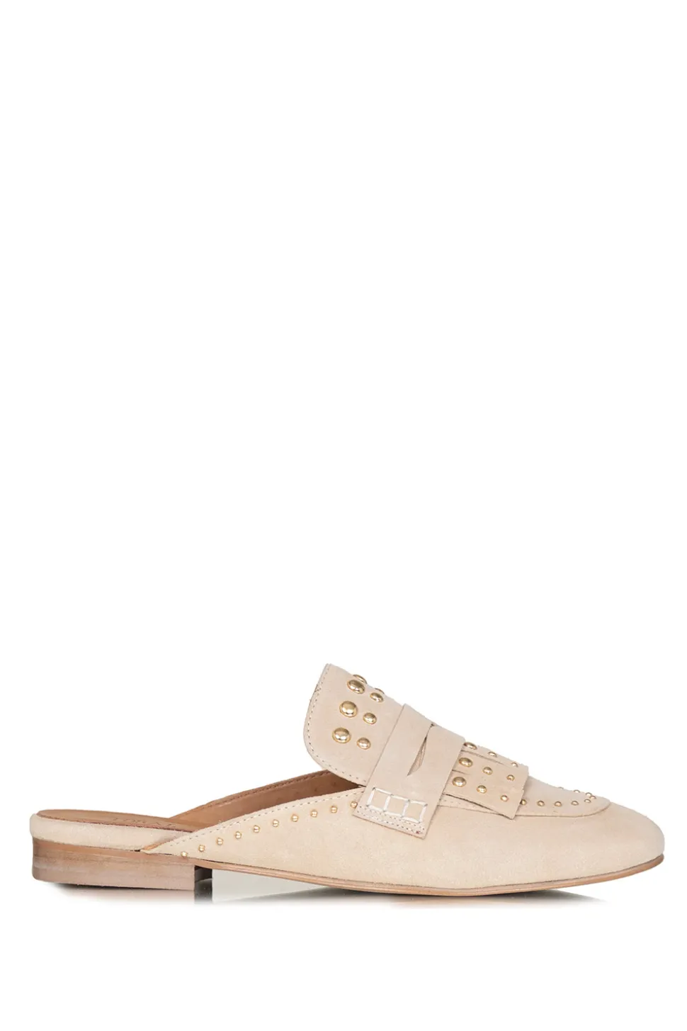 Studded Slip-On Loafers Camille | Beige... | Toral | Little Soho
