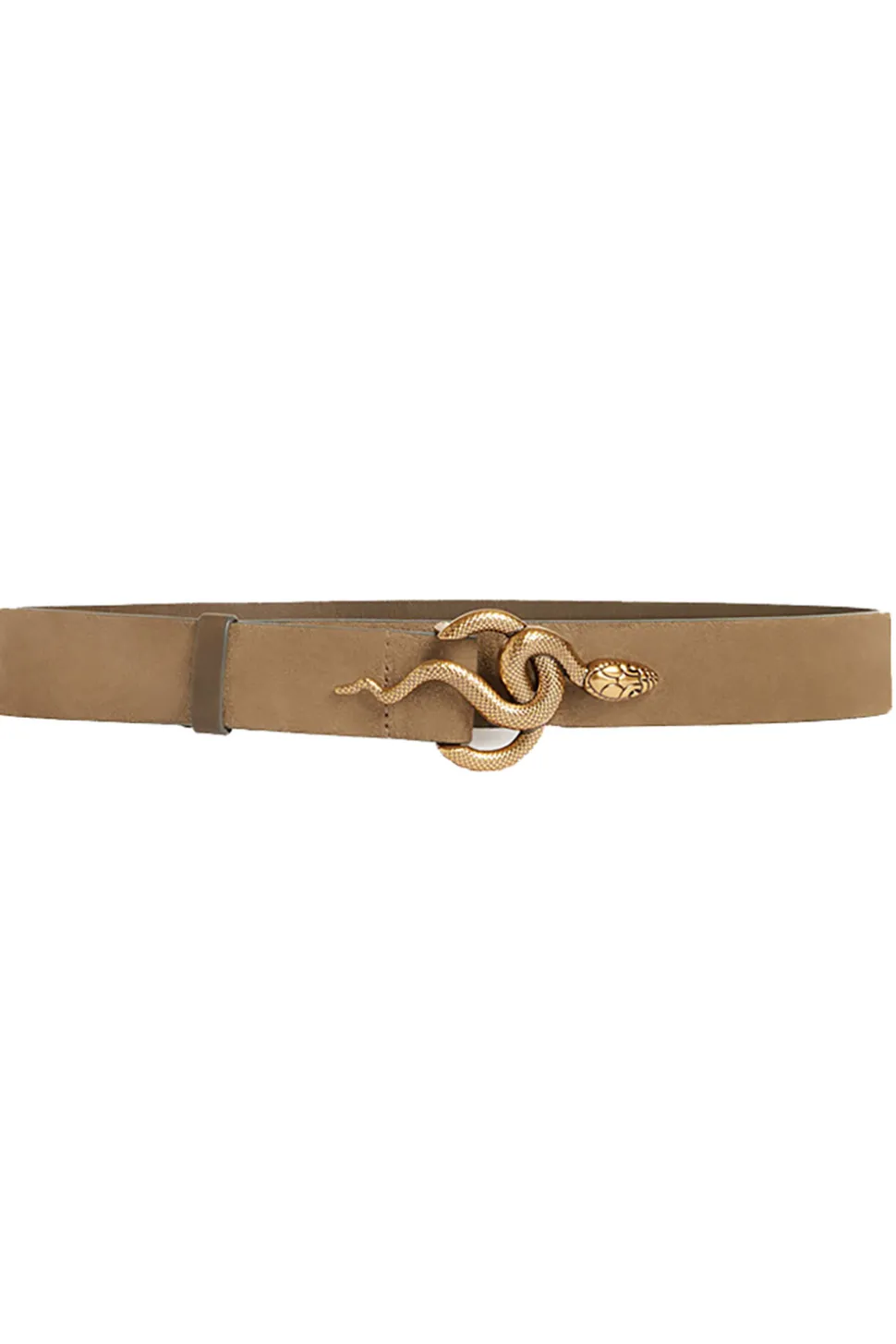 Suede Belt With Snake Clasp Cleo | Green... | Vanessa Bruno | Little Soho