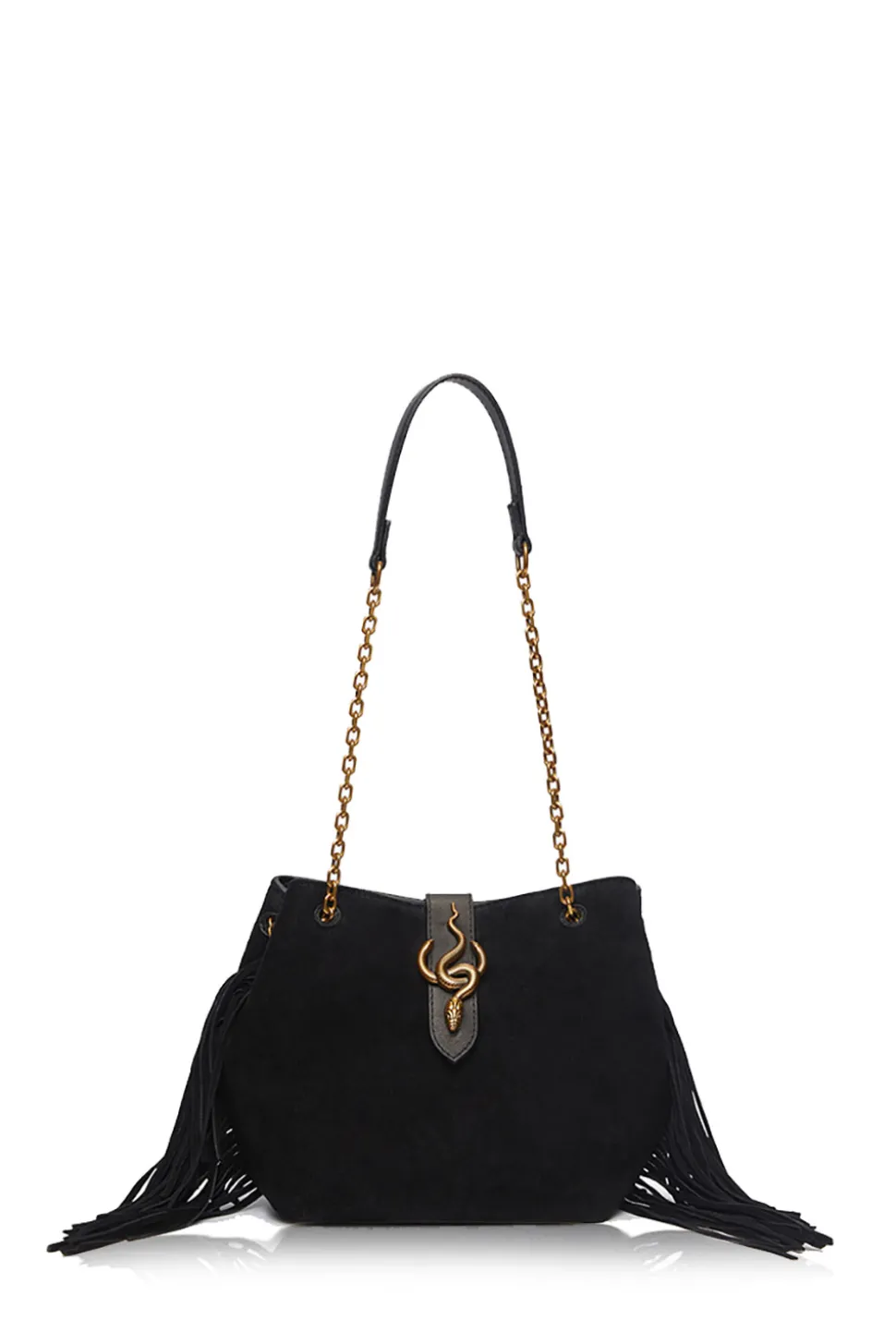 Suede Fringe Bag Cleo Small | Black... | Vanessa Bruno | Little Soho