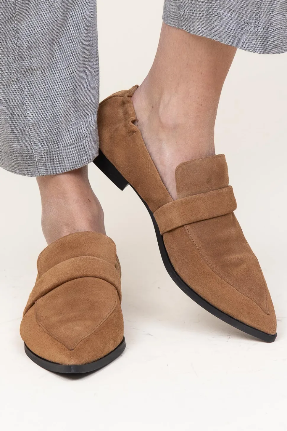 Suede Loafers Demi | Camel... | Ivylee Copenhagen | Little Soho