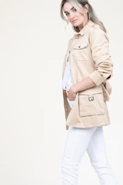 Suede Safari Jacket Tonnara | Camel... | Liu Jo | Little Soho