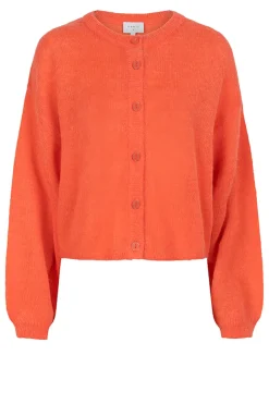 Super Soft Alpaca Cardigan Lando | Orange... | Dante 6 | Little Soho