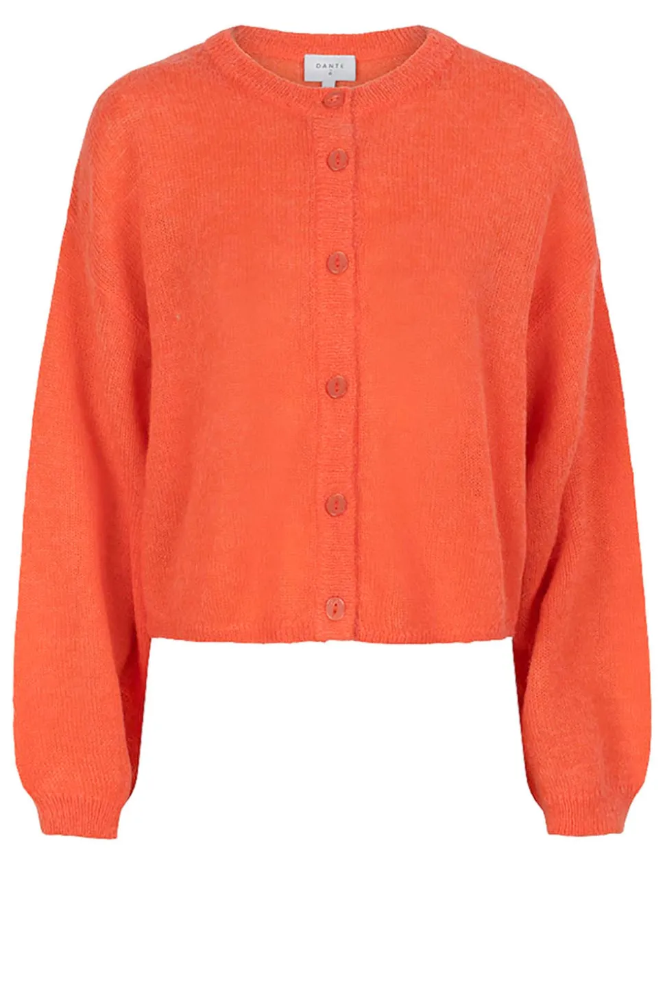 Super Soft Alpaca Cardigan Lando | Orange... | Dante 6 | Little Soho
