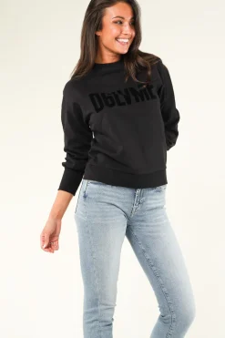 Sweater With Balloon Sleeves Love Me | Black... | Dante 6 | Little Soho