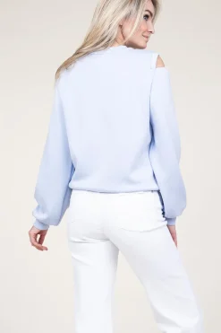 Sweater With Cut-Outs Gioya | Blue... | Aaiko | Little Soho