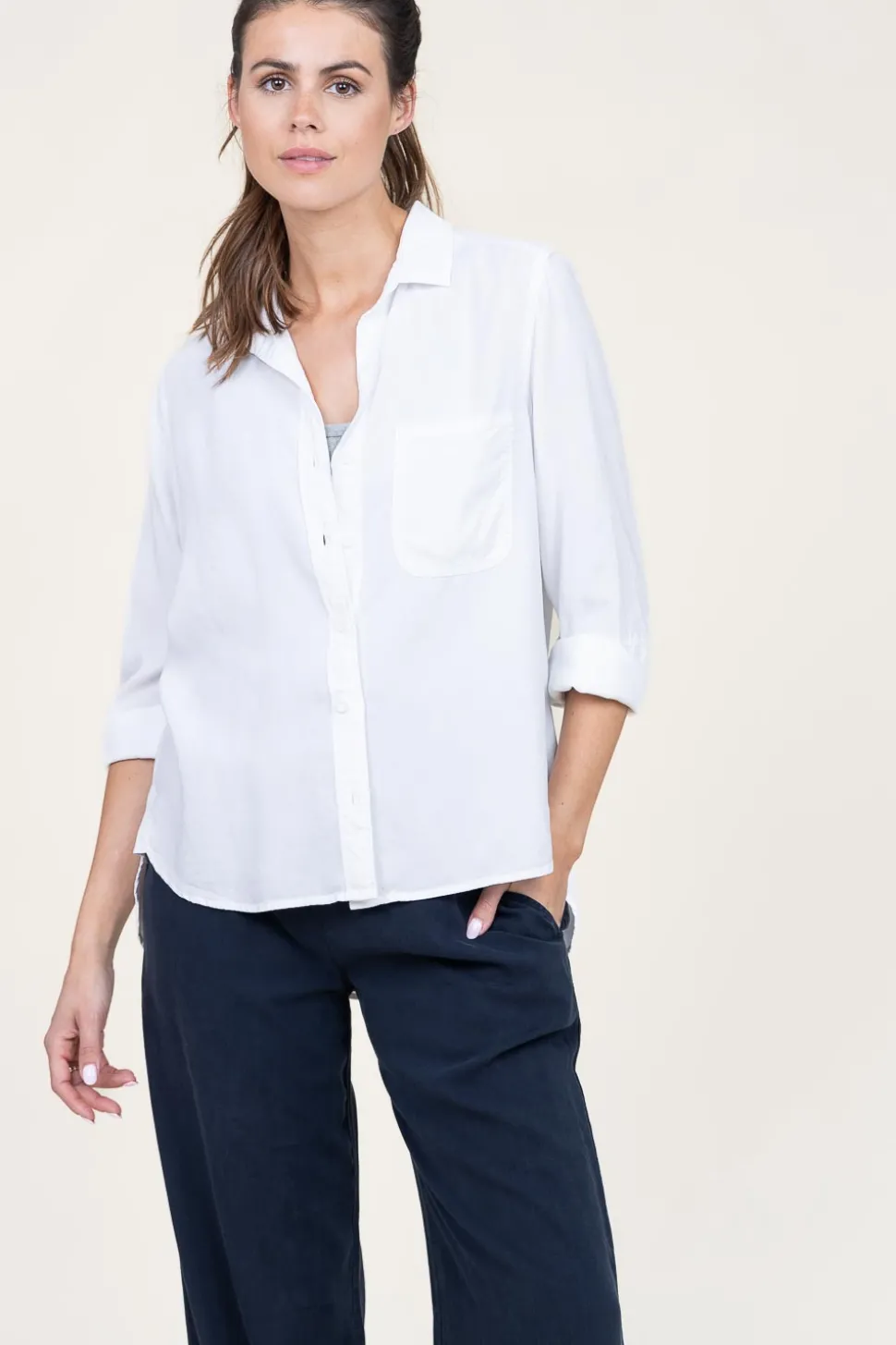 Tencel Blouse Kyra | White... | Bella Dahl | Little Soho