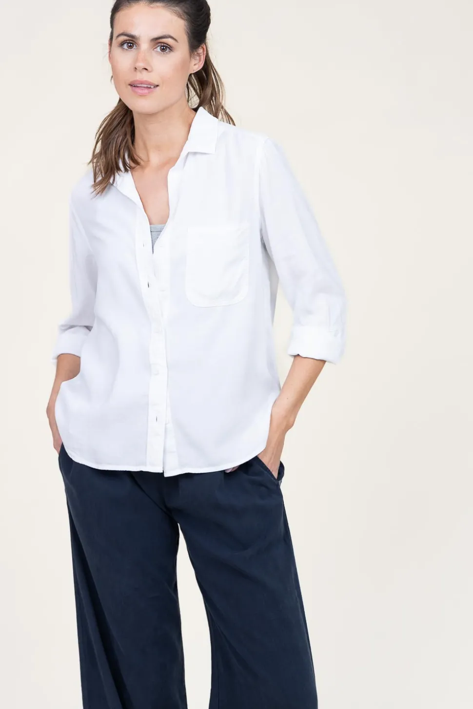 Tencel Blouse Kyra | White... | Bella Dahl | Little Soho