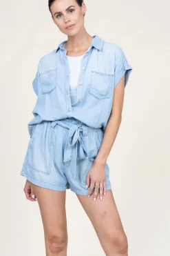 Tencel Blouse Lilly | Blue... | Bella Dahl | Little Soho