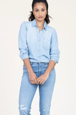 Tencel Blouse Tara | Blue... | Bella Dahl | Little Soho