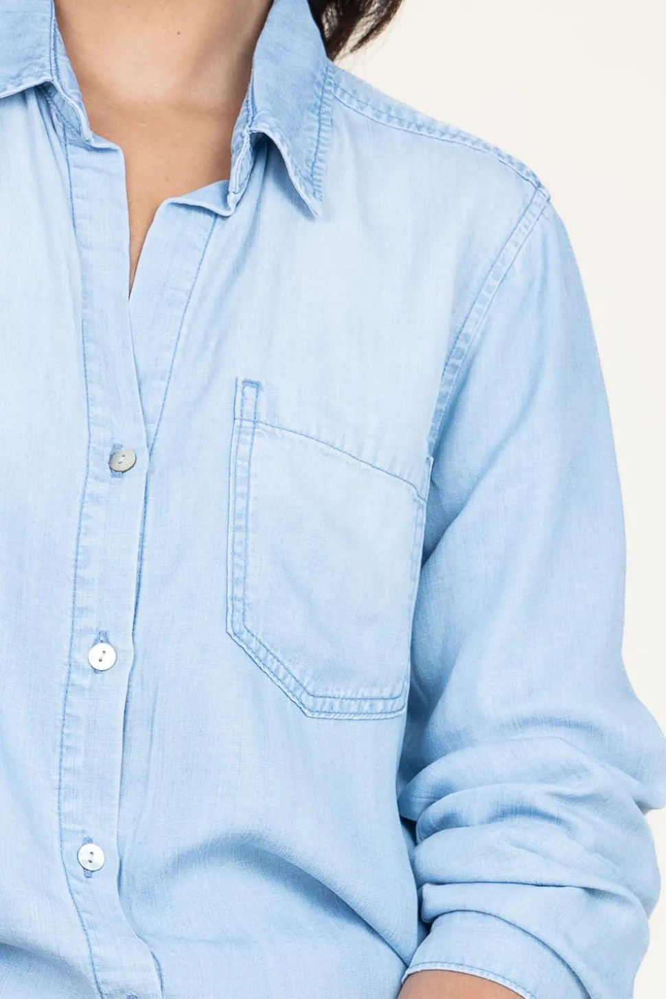 Tencel Blouse Tara | Blue... | Bella Dahl | Little Soho