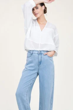 Tencel Bomber Top Stardust | White... | Dante 6 | Little Soho
