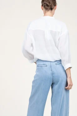 Tencel Bomber Top Stardust | White... | Dante 6 | Little Soho