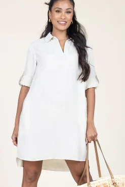 Tencel Dress Lisa | Beige... | Bella Dahl | Little Soho