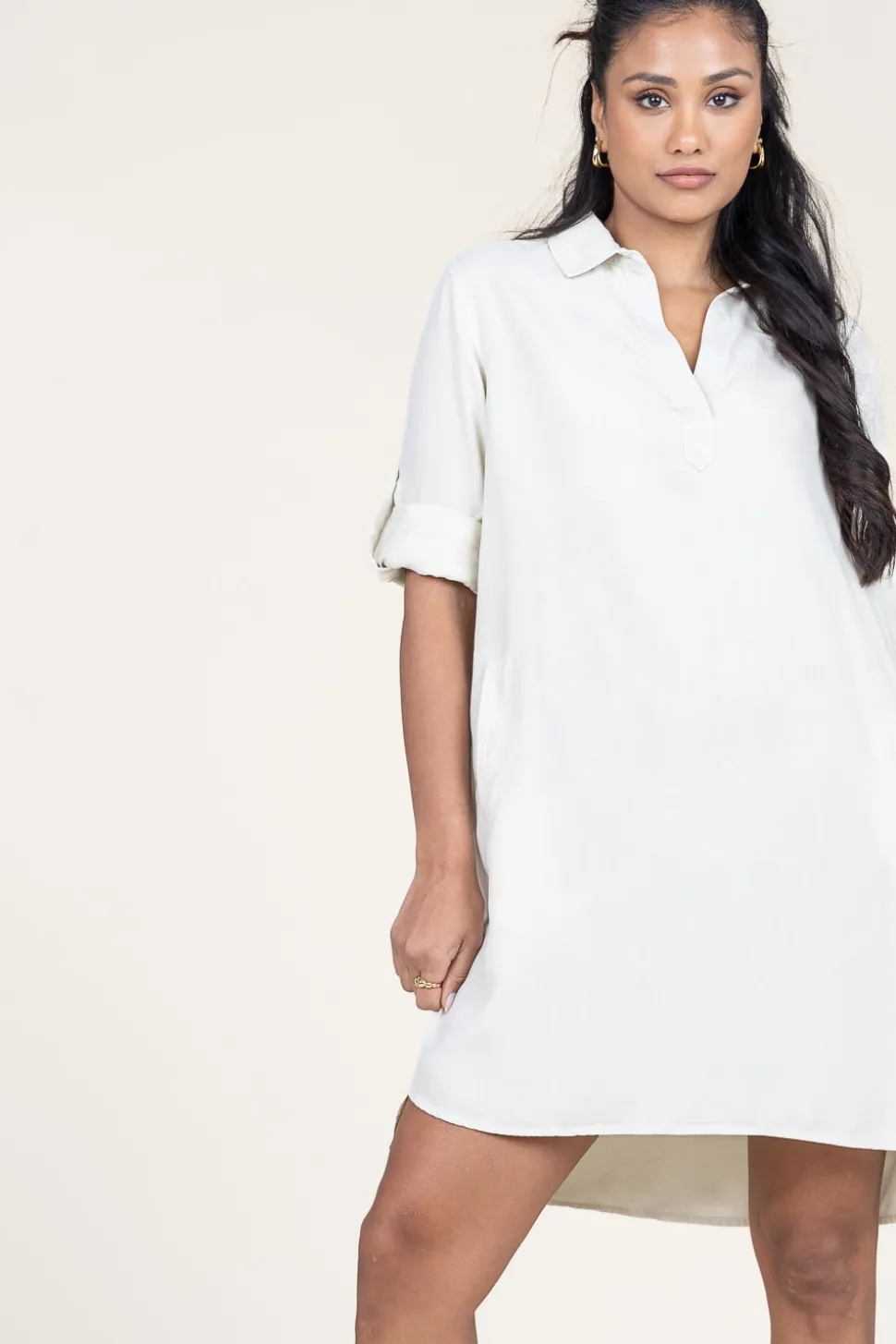 Tencel Dress Lisa | Beige... | Bella Dahl | Little Soho