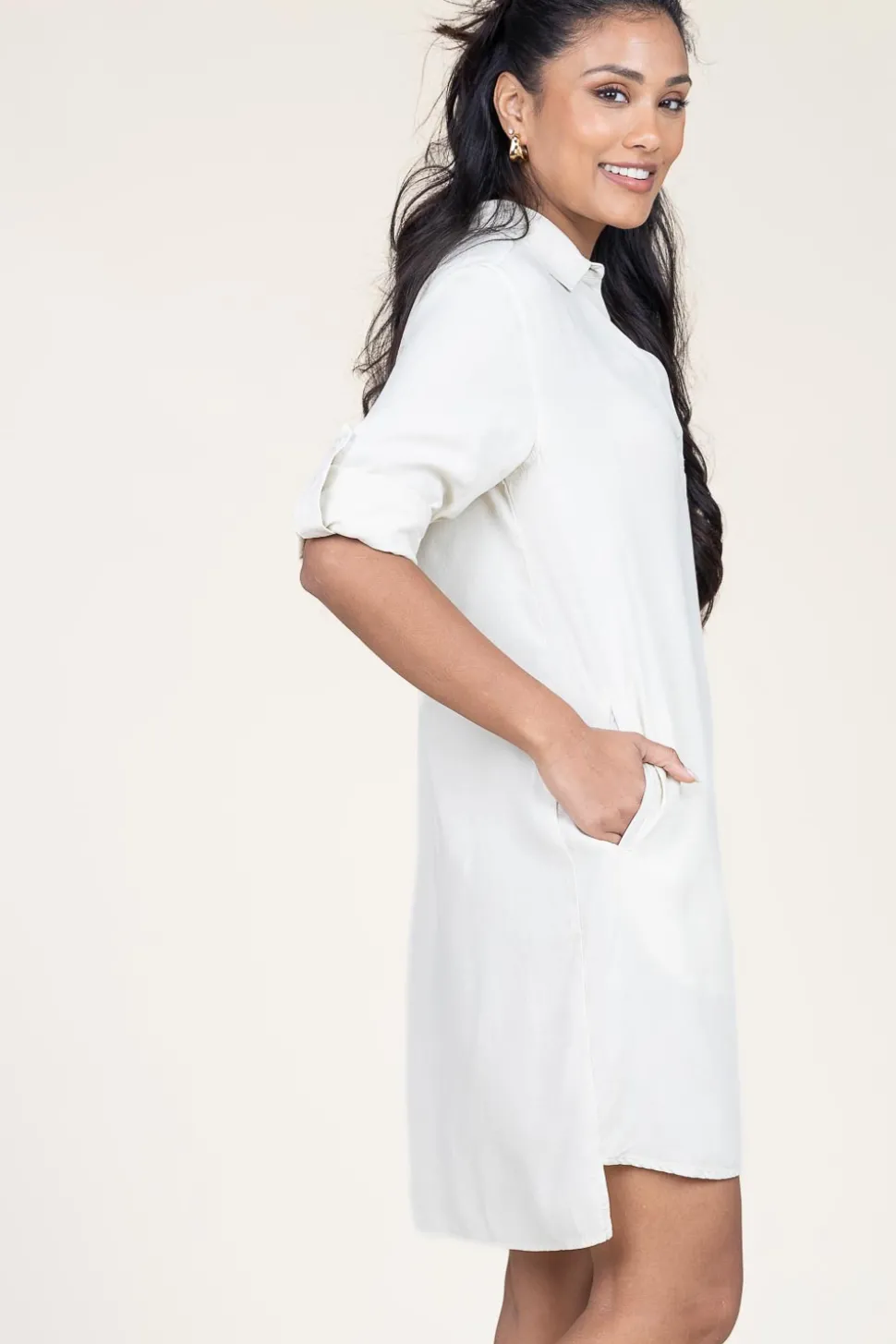 Tencel Dress Lisa | Beige... | Bella Dahl | Little Soho