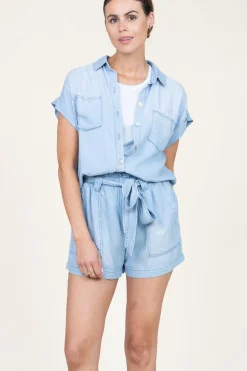 Tencel Short Mara | Blue... | Bella Dahl | Little Soho