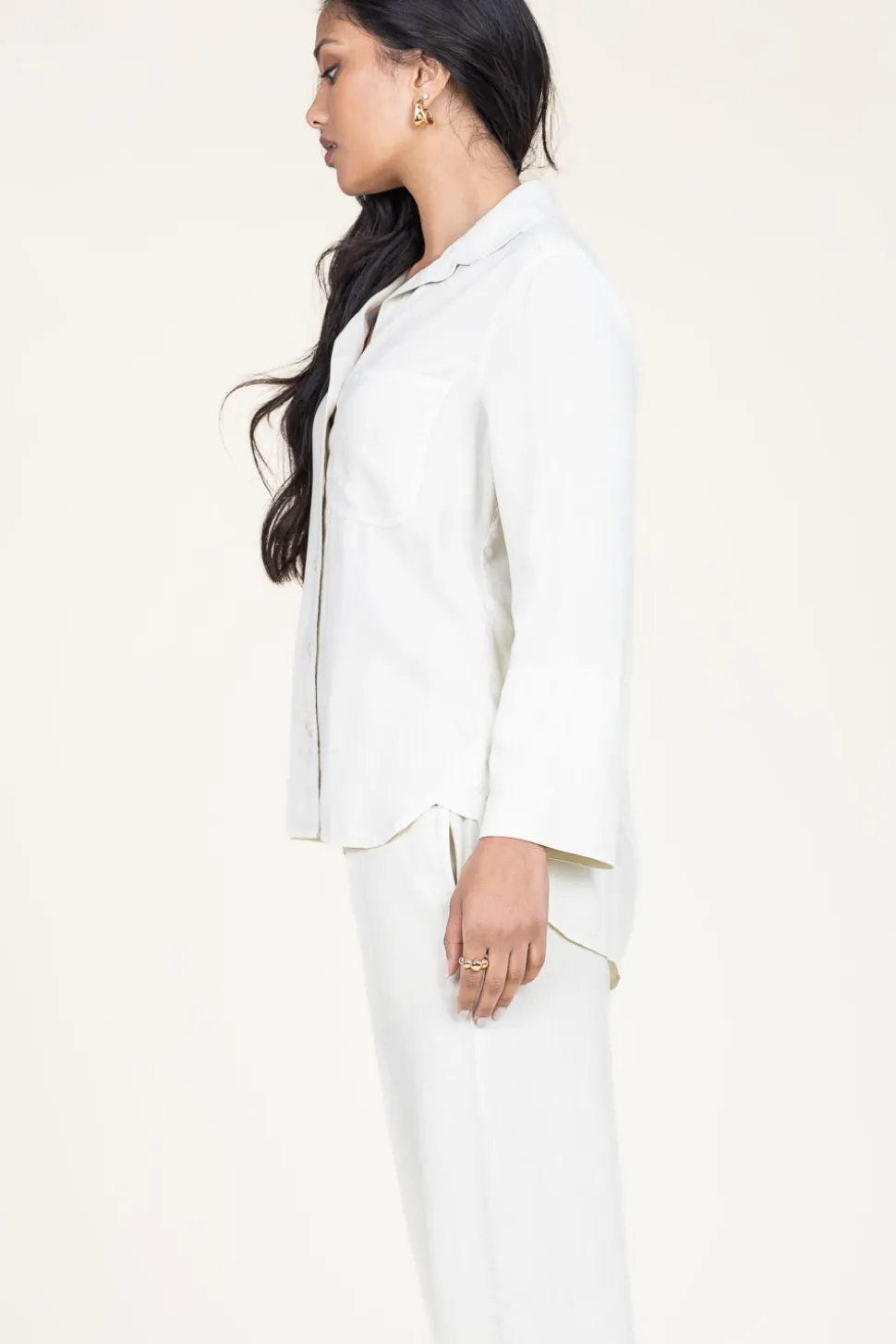 Tencil Blouse Kyra | Beige... | Bella Dahl | Little Soho