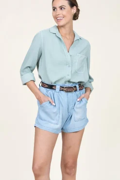 Tencil Blouse Kyra | Green... | Bella Dahl | Little Soho