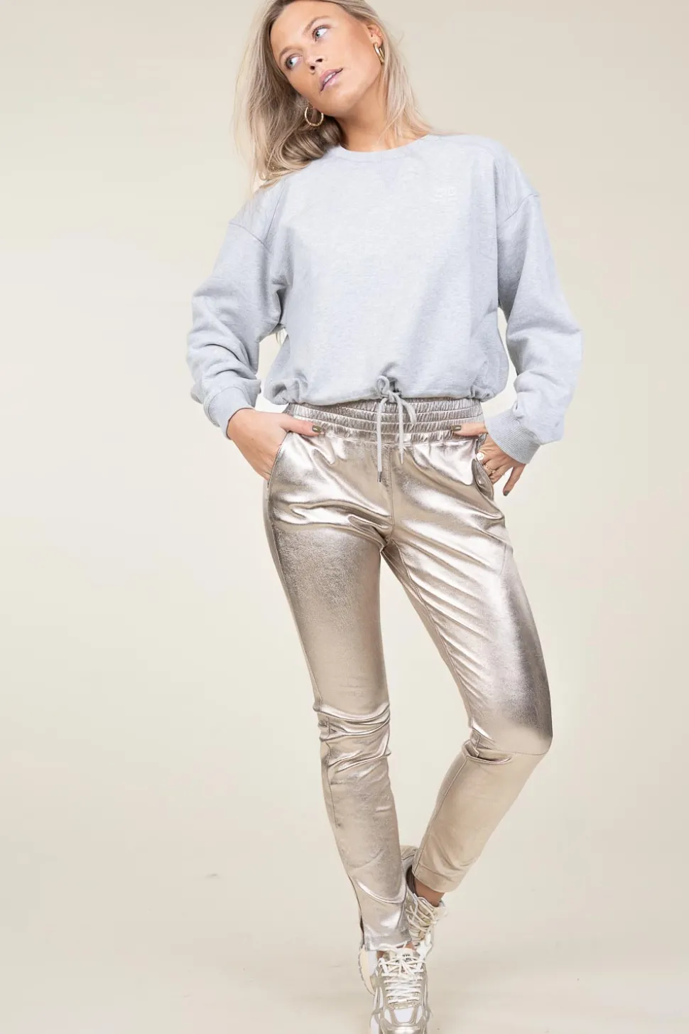 The Re-Run Vintage Sneaker | Gold... | Mercer | Little Soho