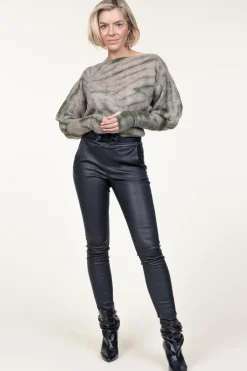 Tie-Dye Alpaca Cropped Sweater Torny | Beige... | Mes Demoiselles | Little Soho