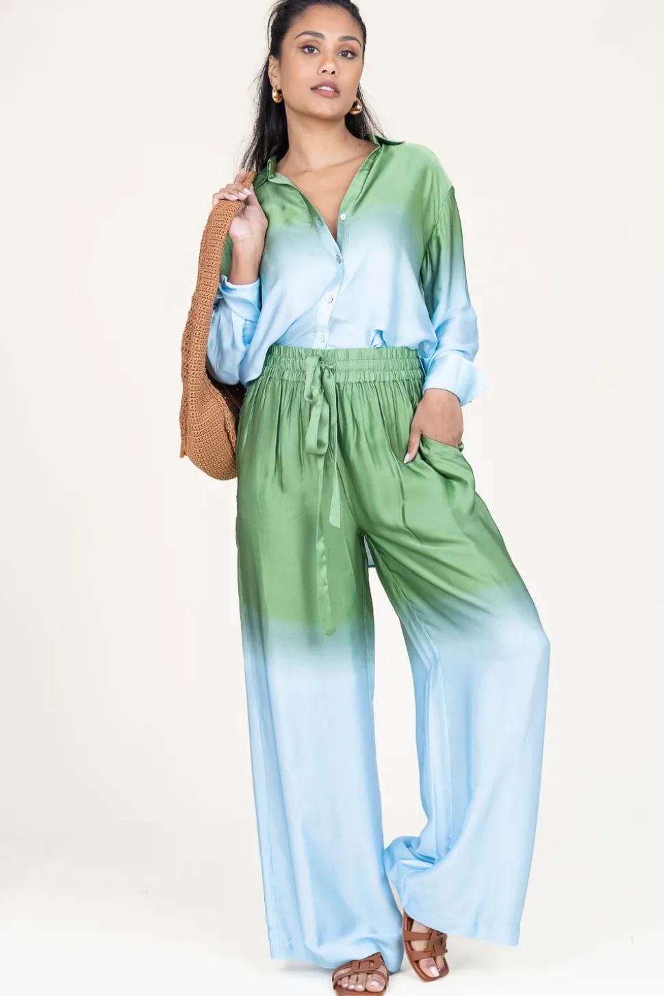 Tie-Dye Blouse Talmy | Green... | Ibana | Little Soho
