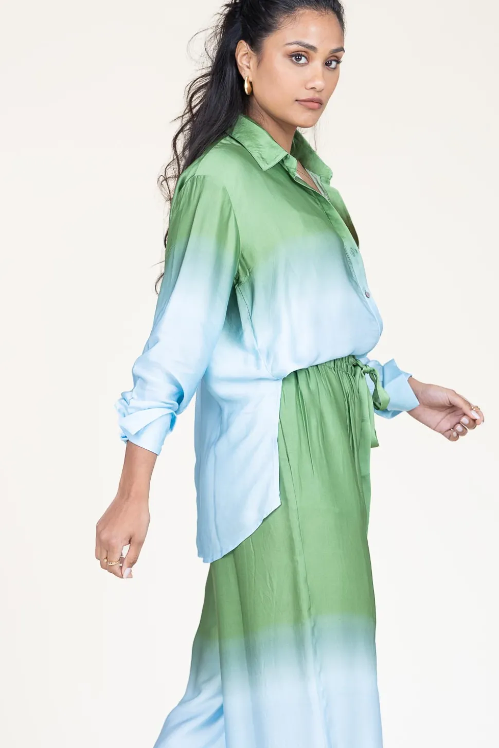 Tie-Dye Blouse Talmy | Green... | Ibana | Little Soho