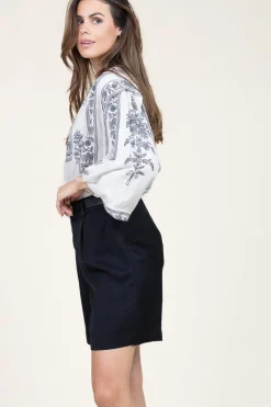 Top With Balloon Sleeves Dorina | Natural... | Stella Forest | Little Soho