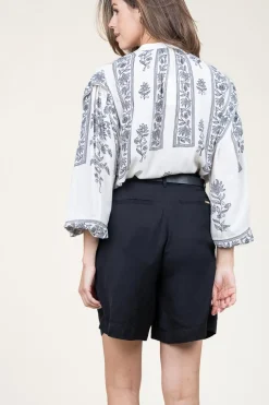 Top With Balloon Sleeves Dorina | Natural... | Stella Forest | Little Soho