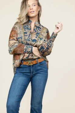 Top With Balloon Sleeves Norma | Multi... | Mes Demoiselles | Little Soho