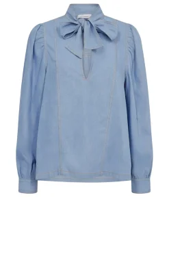 Top With Bow Detail Titus | Blue... | Co'Couture | Little Soho