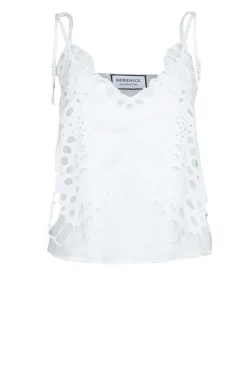Top With Butterfly Embroidery Thais | Natural... | Berenice | Little Soho