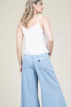 Top With Butterfly Embroidery Thais | Natural... | Berenice | Little Soho