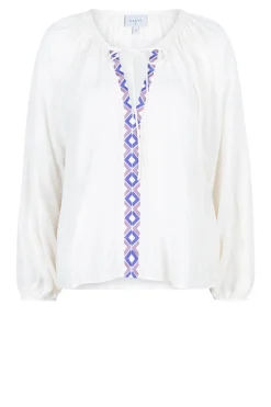 Top With Embroidered Details Astia | Natural... | Dante 6 | Little Soho