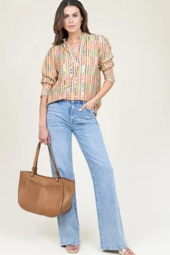 Top With Embroidery And Sequins Elise | Multi... | Est'Seven | Little Soho