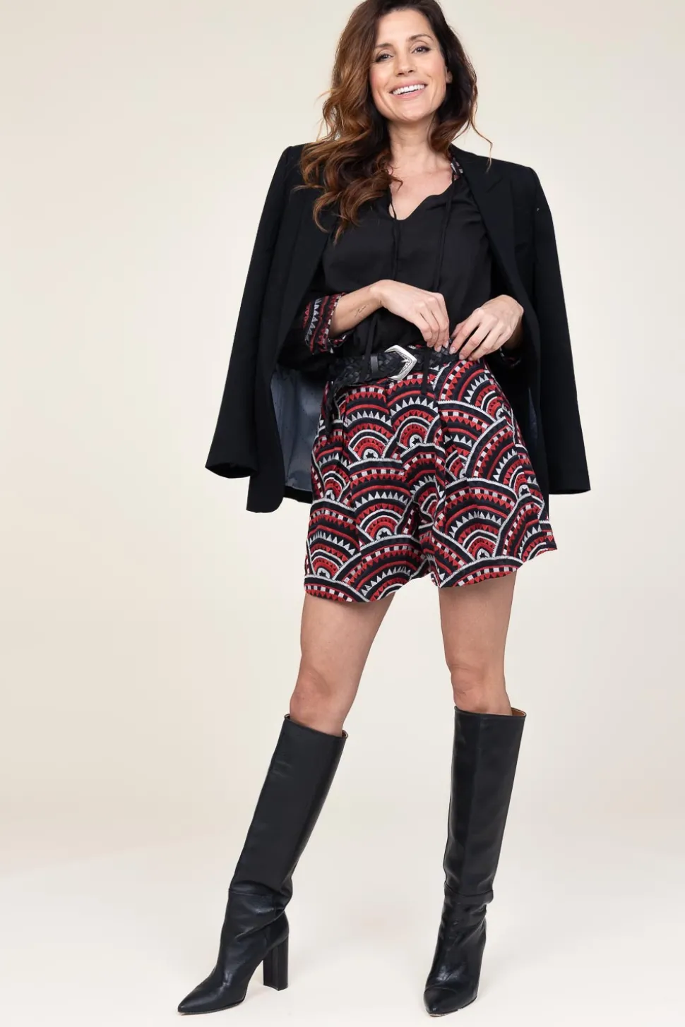 Top With Embroidery | Black... | Greek Archaic Kori | Little Soho