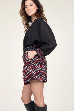 Top With Embroidery | Black... | Greek Archaic Kori | Little Soho