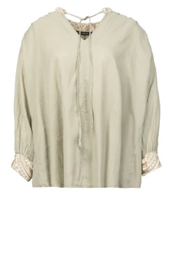 Top With Embroidery Isadora | Green... | Greek Archaic Kori | Little Soho