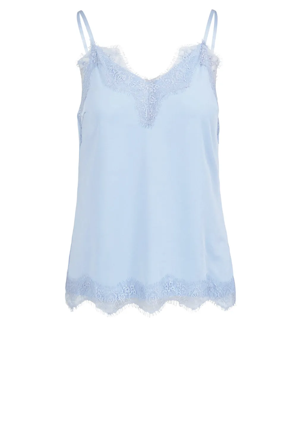 Top With Lace Details Puck | Blue... | Cc Heart | Little Soho
