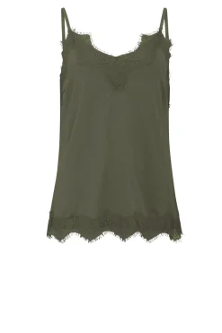 Top With Lace Details Puck | Donker Green... | Cc Heart | Little Soho