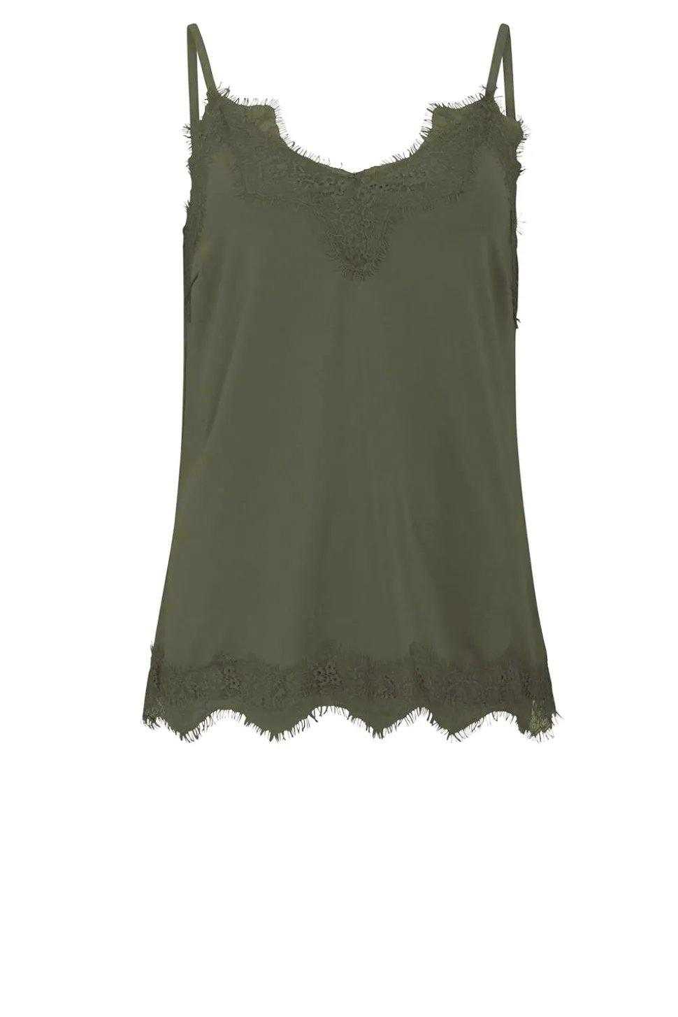 Top With Lace Details Puck | Donker Green... | Cc Heart | Little Soho