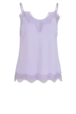Top With Lace Details Puck | Purple... | Cc Heart | Little Soho
