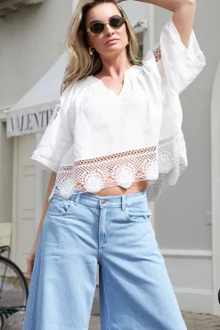 Top With Openwork Details Talula | Natural... | Berenice | Little Soho