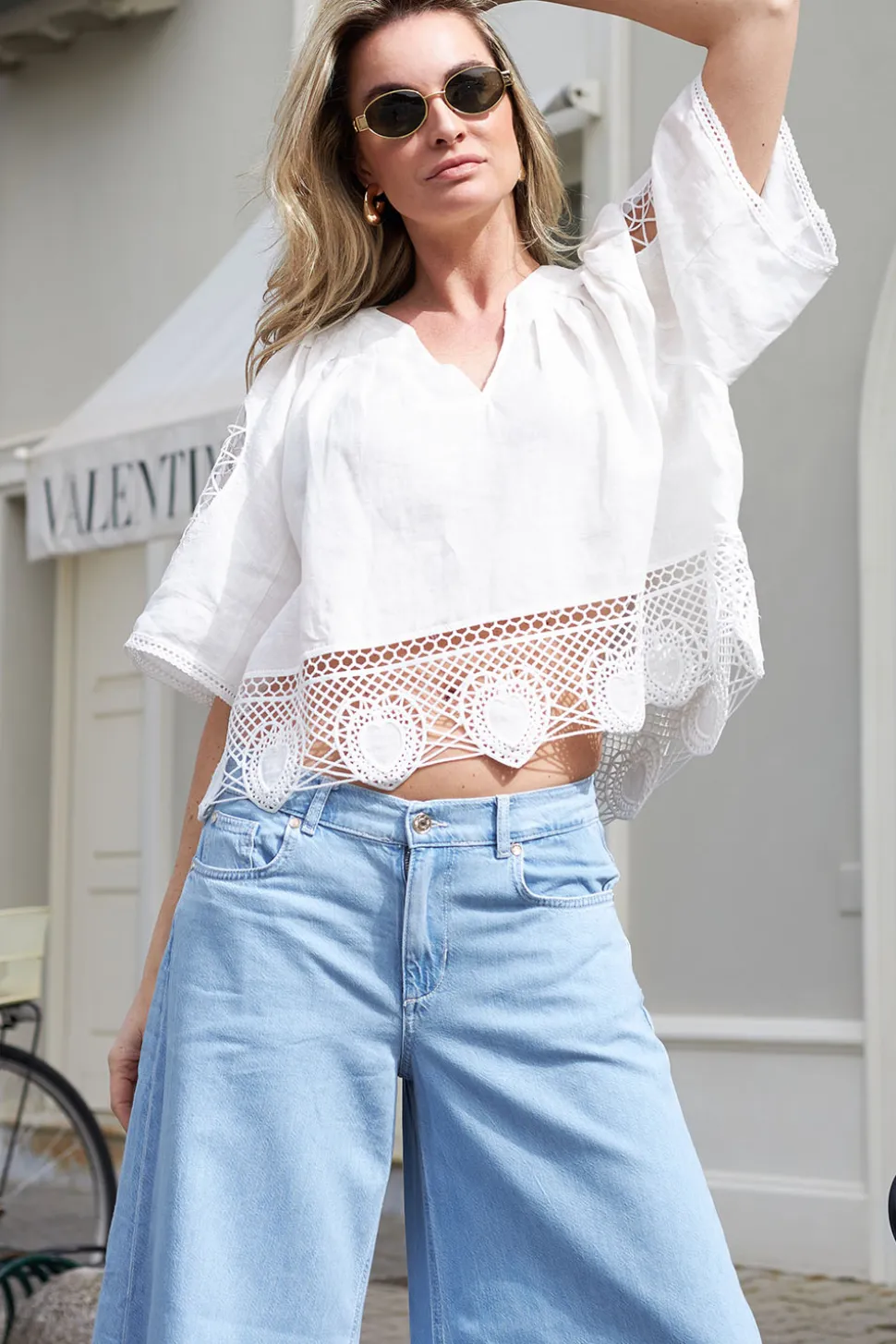 Top With Openwork Details Talula | Natural... | Berenice | Little Soho