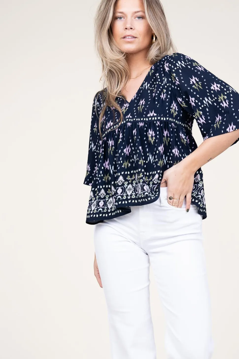 Top With Print Narry | Blue... | Ba&Sh | Little Soho