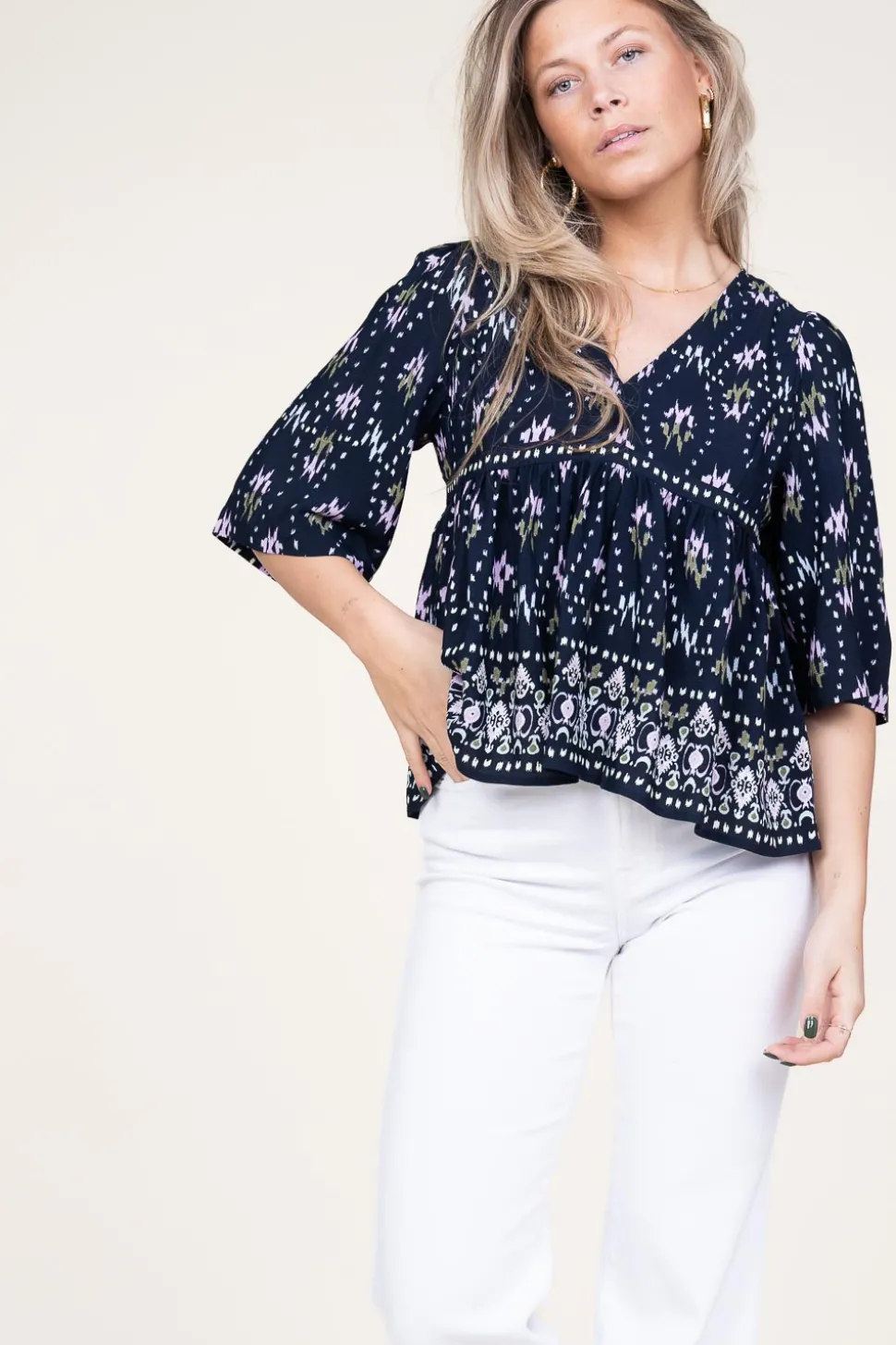 Top With Print Narry | Blue... | Ba&Sh | Little Soho
