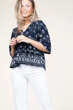 Top With Print Narry | Blue... | Ba&Sh | Little Soho